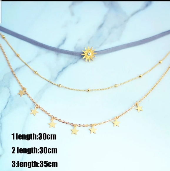 *Caroline* Layered Choker - Picture 2 of 4